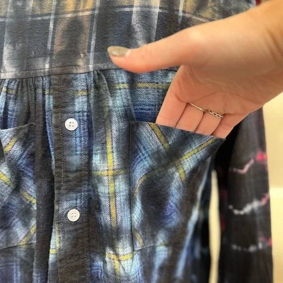 Patchwork Flannel Dress M - Picture 8 of 14